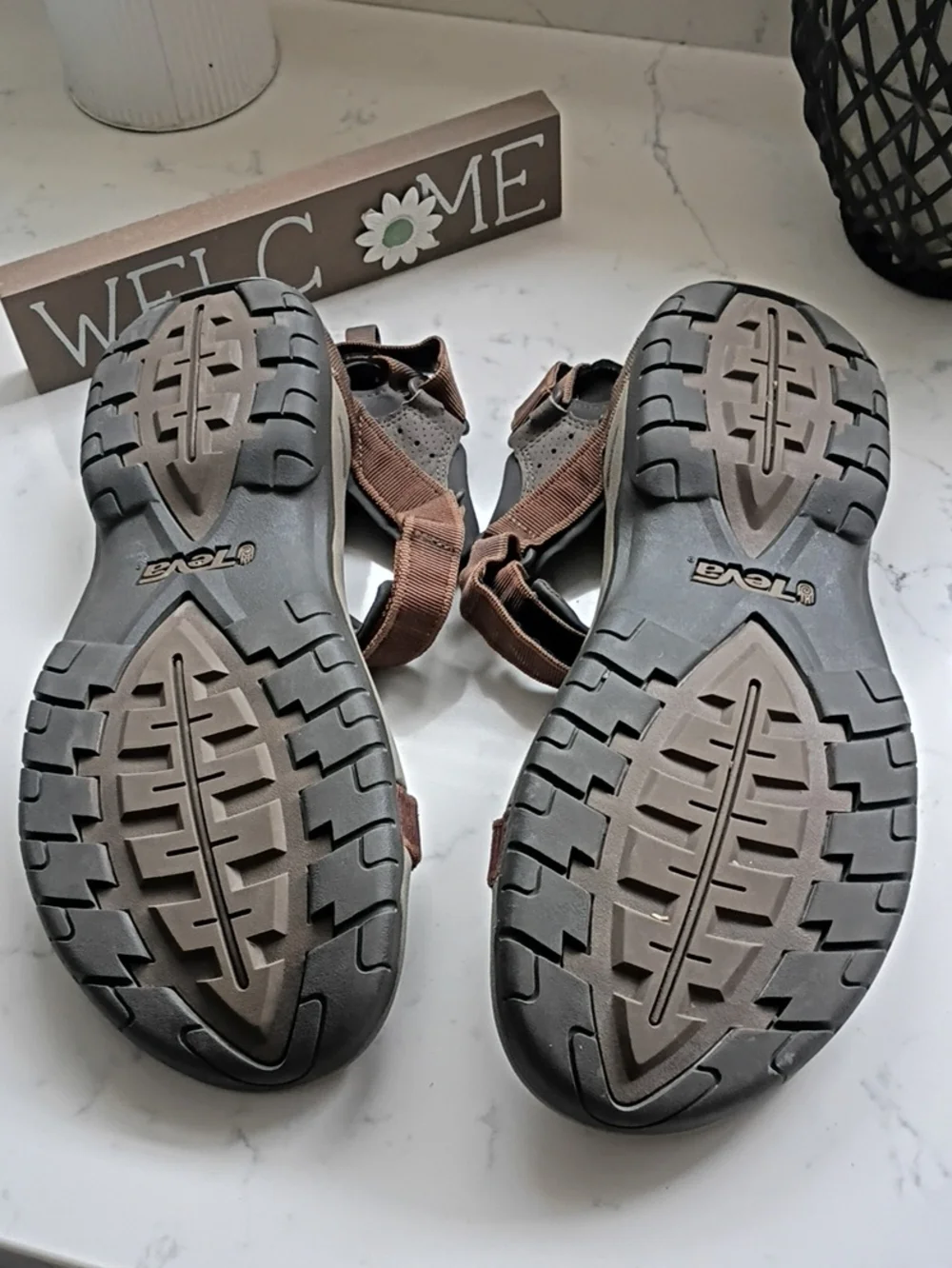 Teva Men's Brown and Gray Outdoor Sport Sandals